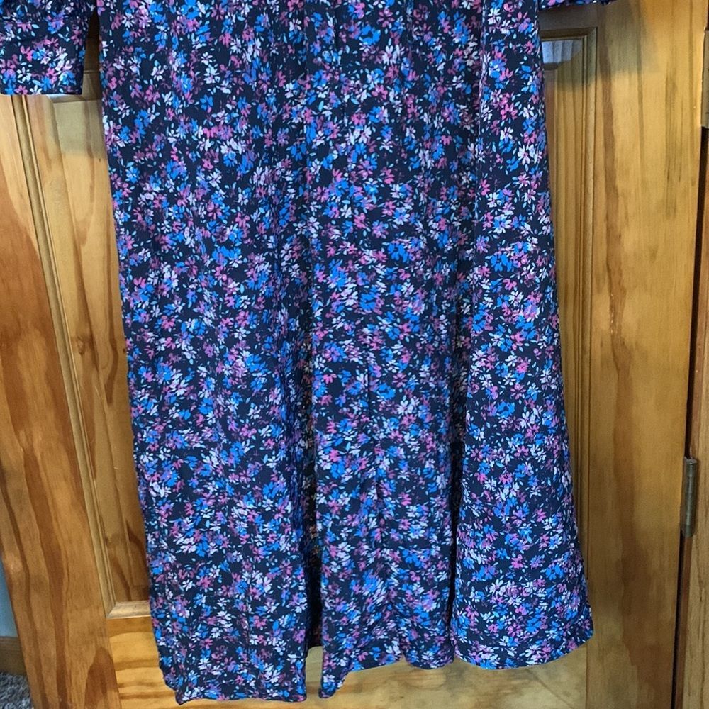 Women’s NWT Maternity Topshop Peasant Floral Button Down Long Sleeve Maxi Dress - Picture 5 of 8